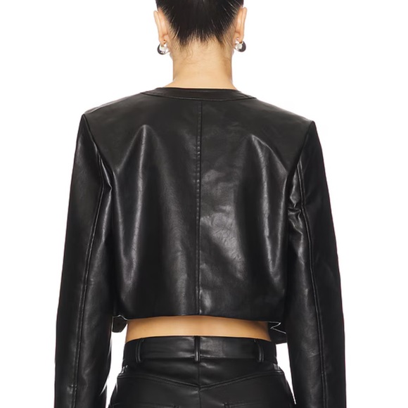Lioness Amelie Cropped Jacket in Onyx Size small - Picture 3 of 4